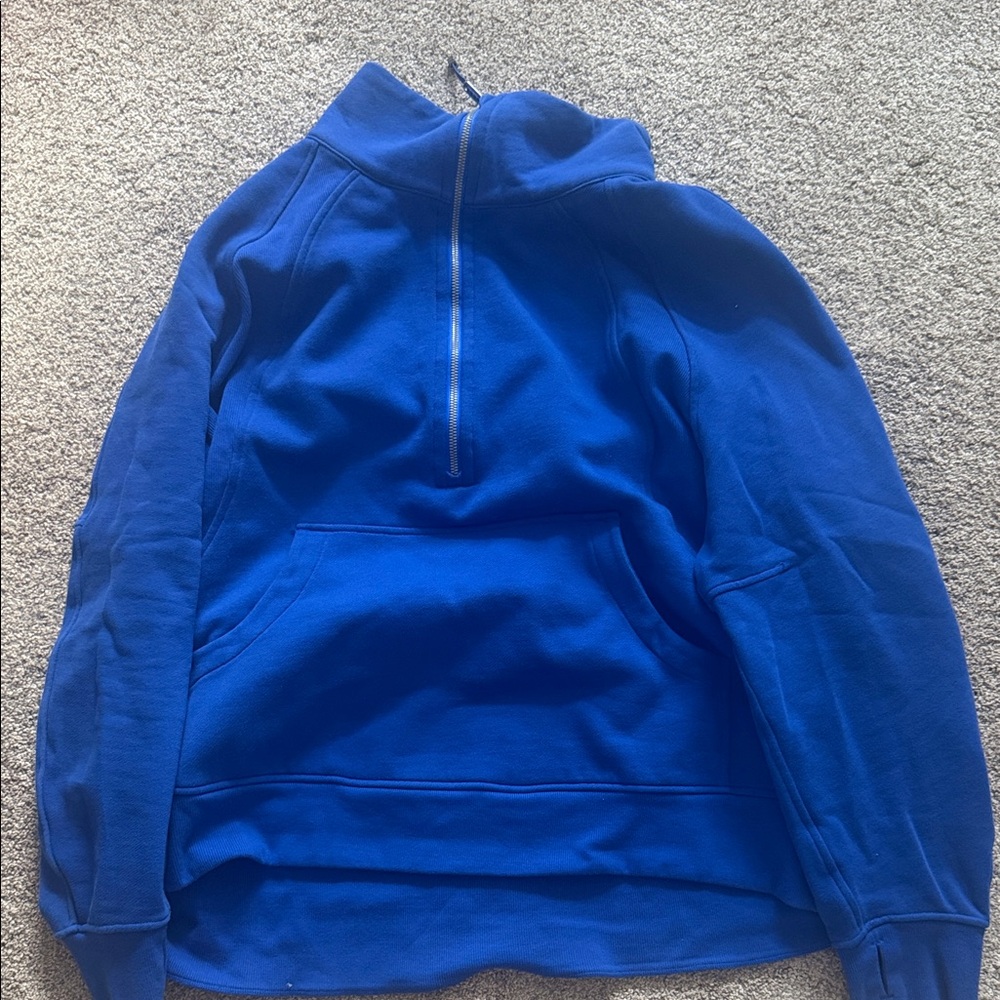 lululemon athletica women’s Royal Blue long oversized scuba xl/xxl